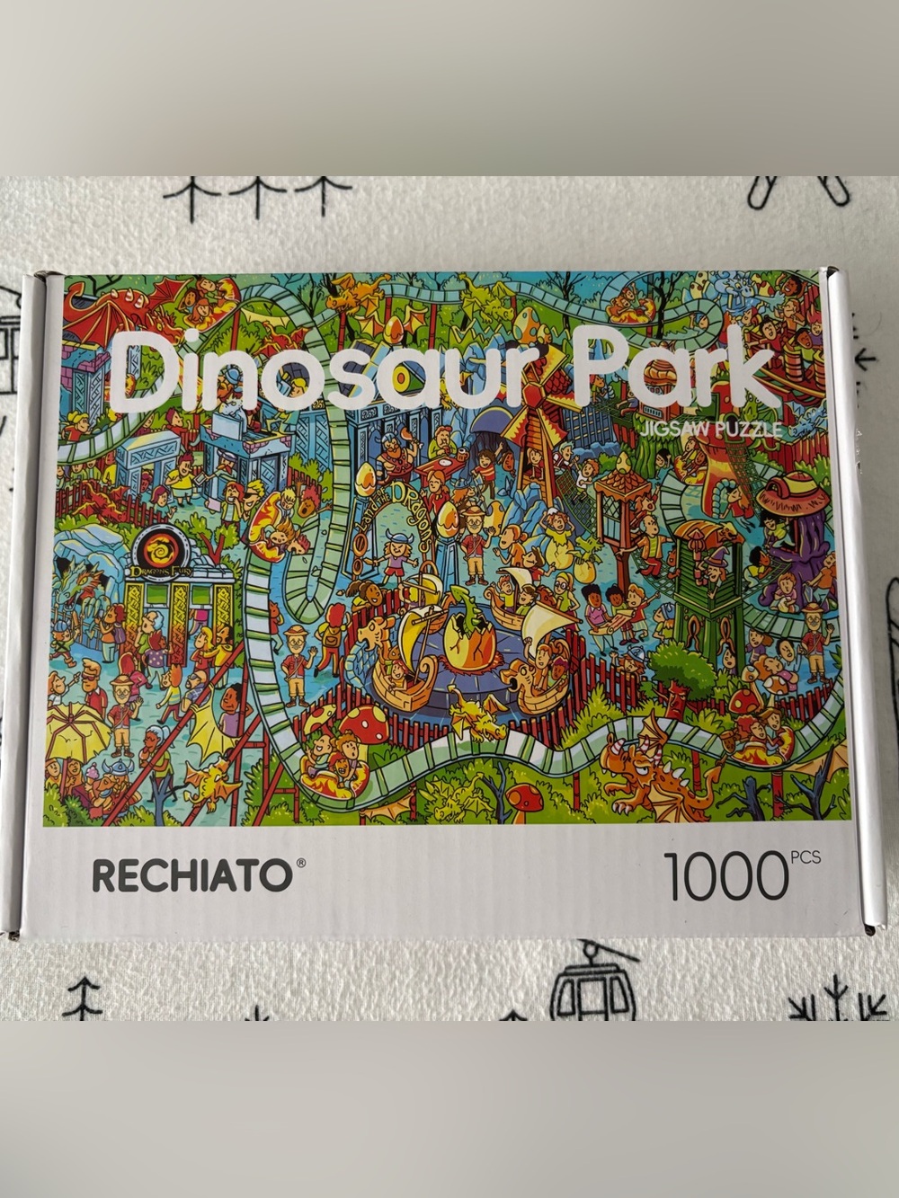 Colorful Dinosaur Park 1000 Piece Jigsaw Puzzle